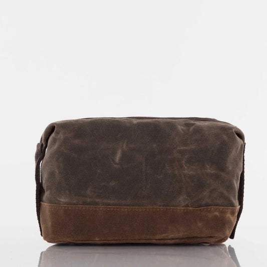 Waxed Dopp Kit Olive*