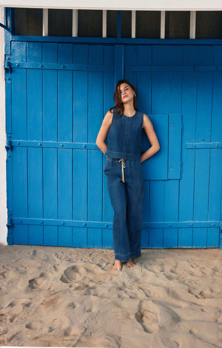 Daycation Denim Utility Pant | Deep Water