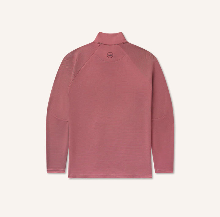 Southampton Performance Quarterzip-Stripes / Maroon & Gray
