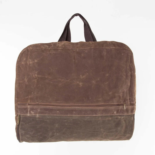 Waxed Garment Bag Olive with Khaki Trim *