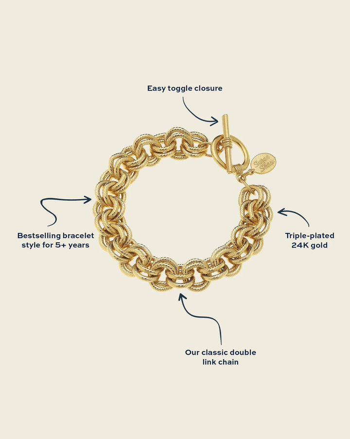Double Link Chain Bracelet