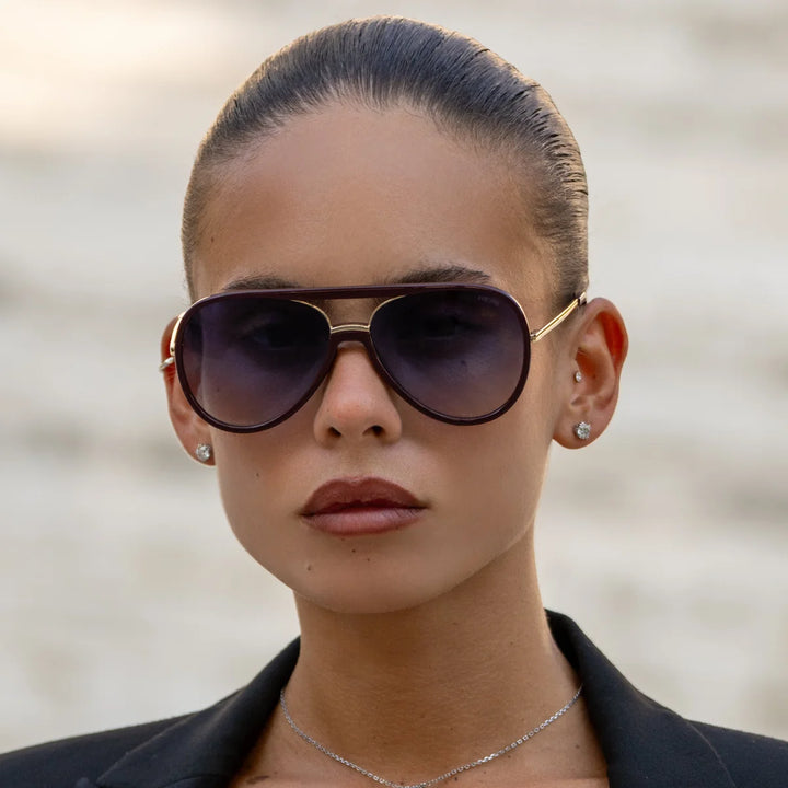 Shay Sunglasses | Burgundy