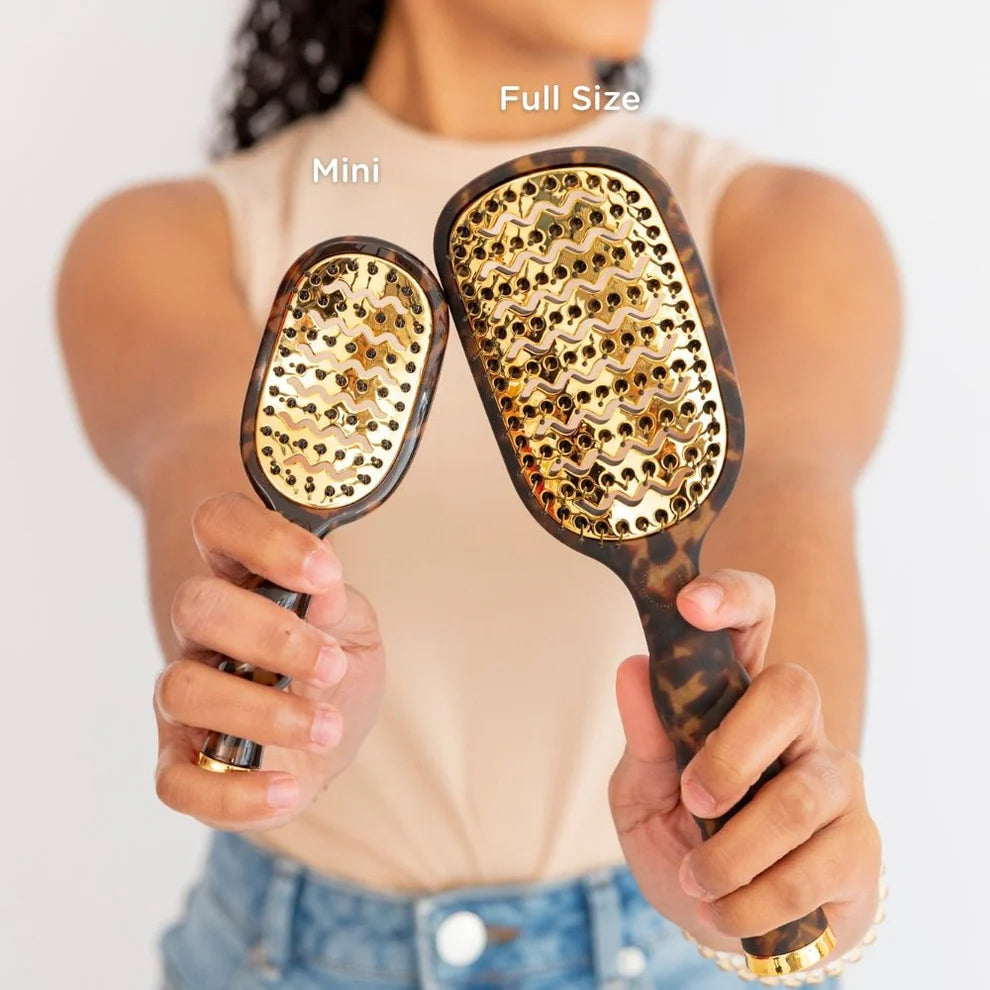 Mini Vented Hair Brush | Tortoise