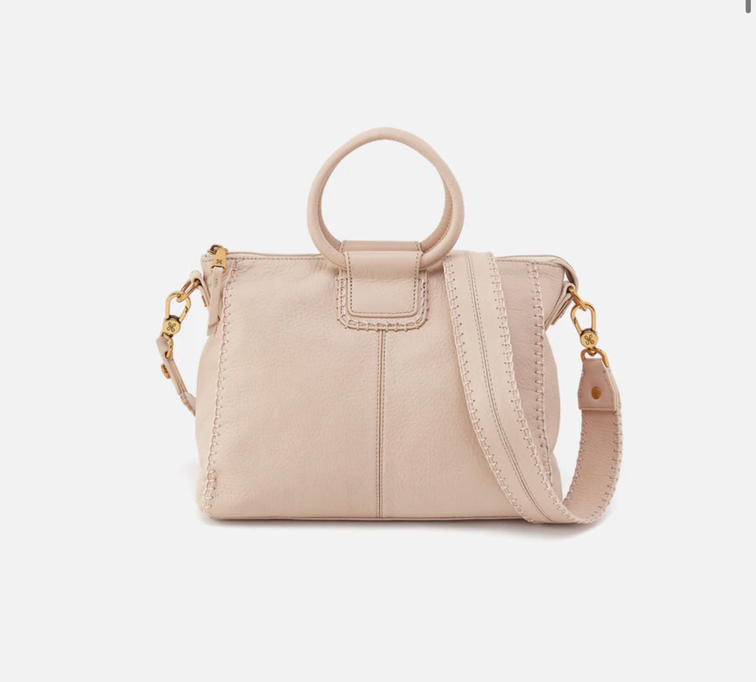 Hobo Shelia Medium Satchel Pebbled Leather Stonewash