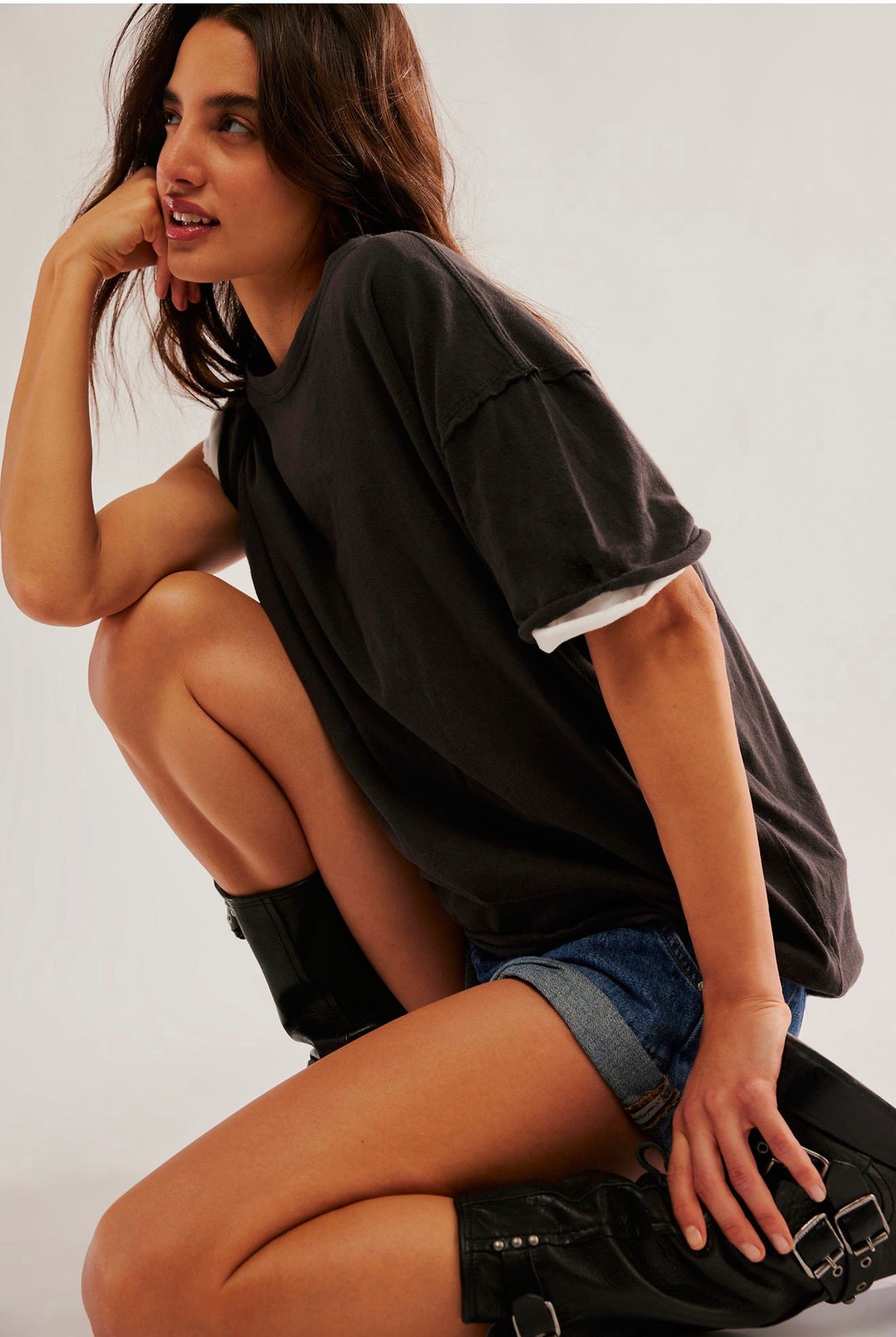 We The Free Nina Tee Black