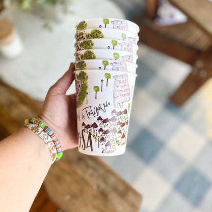 Tuscaloosa, AL Reusable Cups | Set of 6