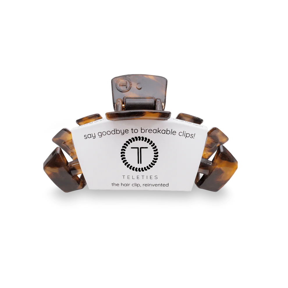 Teleties Classic Small Hair Clip Tortoise 