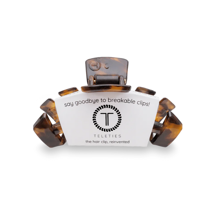 Teleties Classic Small Hair Clip Tortoise 
