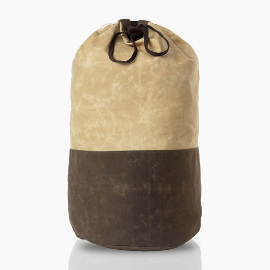 Waxed Canvas Laundry Duffle Bone *