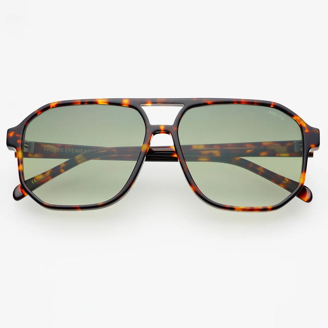 Freyrs Billie Sunglasses Tortoise/Green