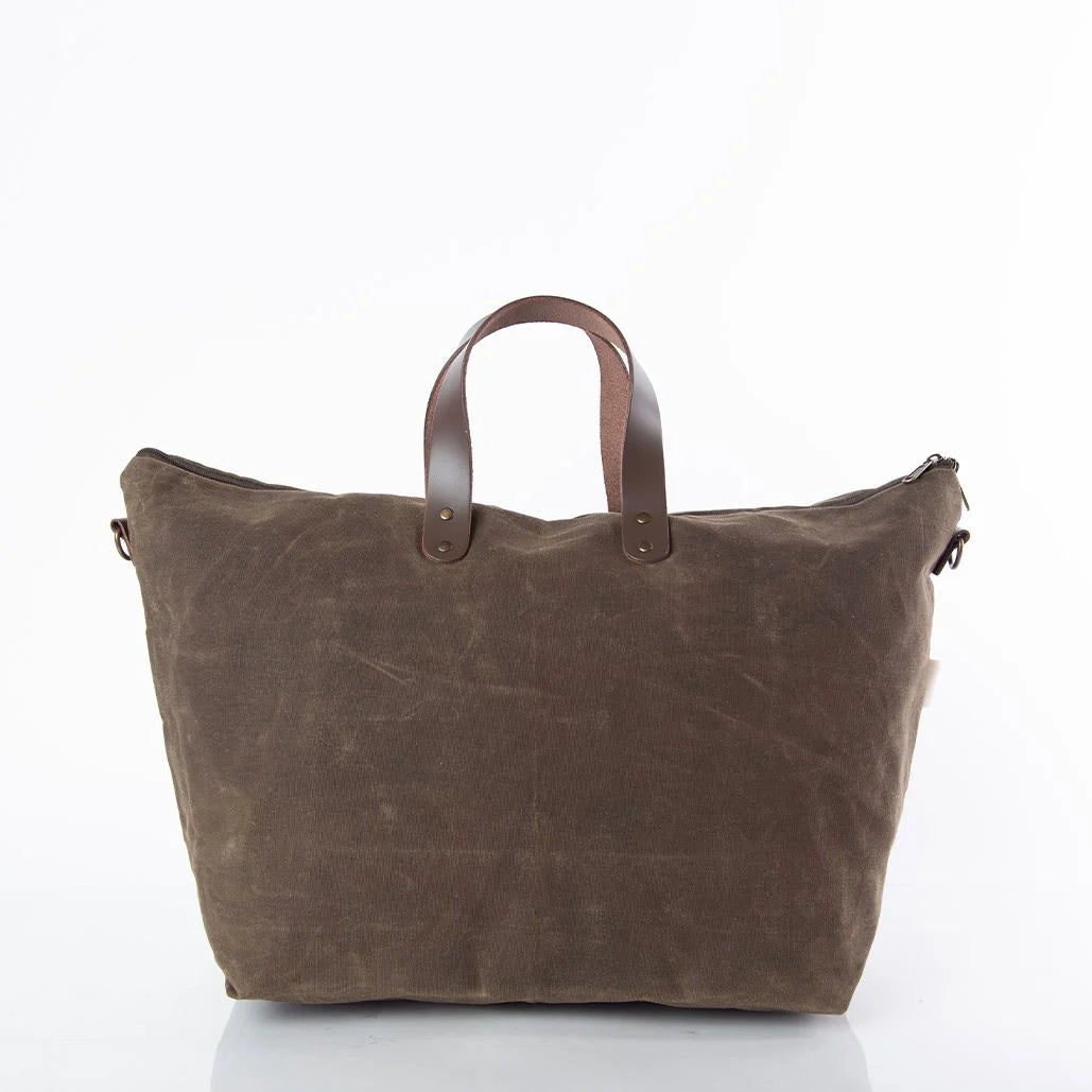 Waxed Traveler Tote Olive *