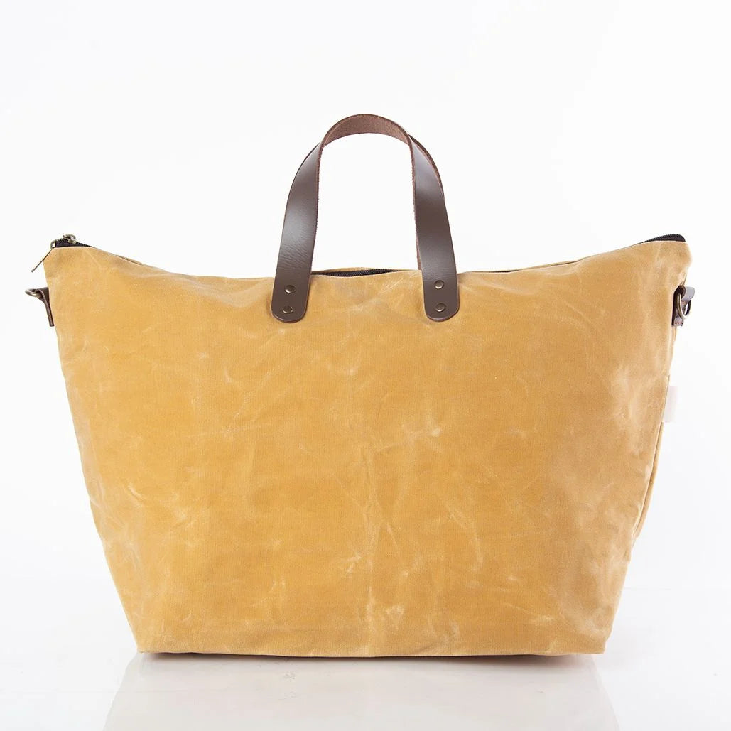 Waxed Traveler Tote Bone*