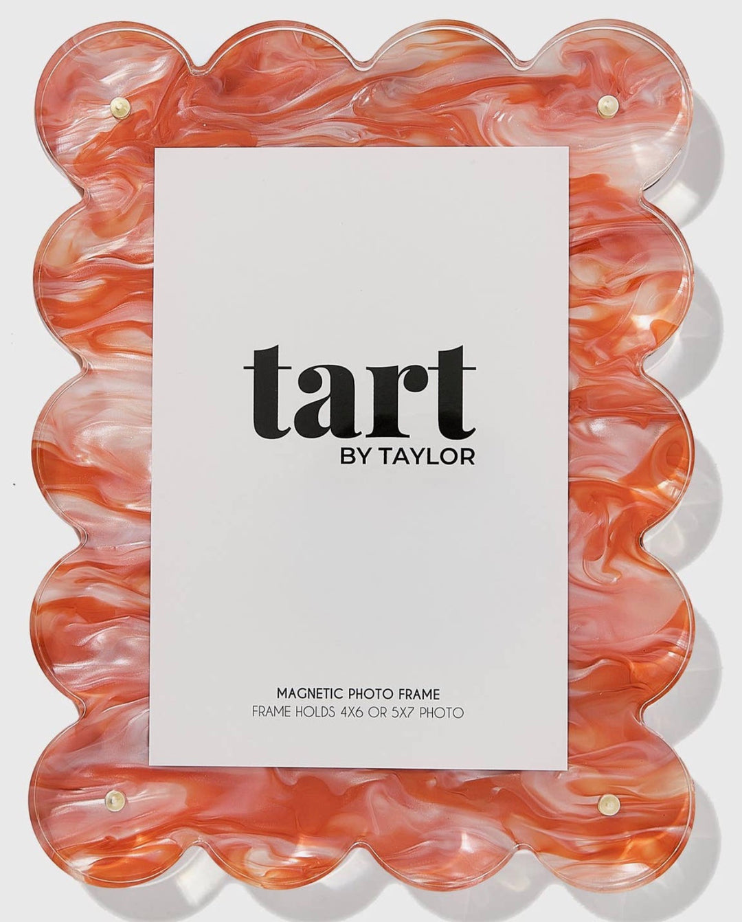 Tart By Taylor Marbled Orange Acrylic Picture Frame