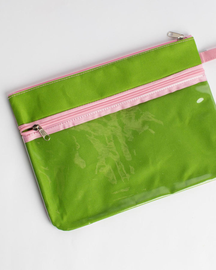 Bonaire Flamingo Wet/Dry Bag | Green/Pink/Multi