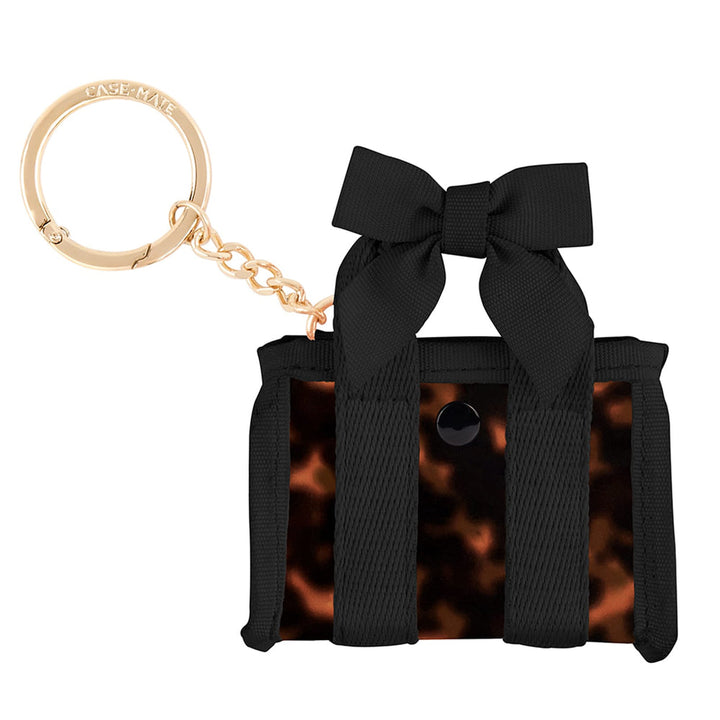 Case Mate Jelly Tote Key Chain | Tortoise Shell Bow