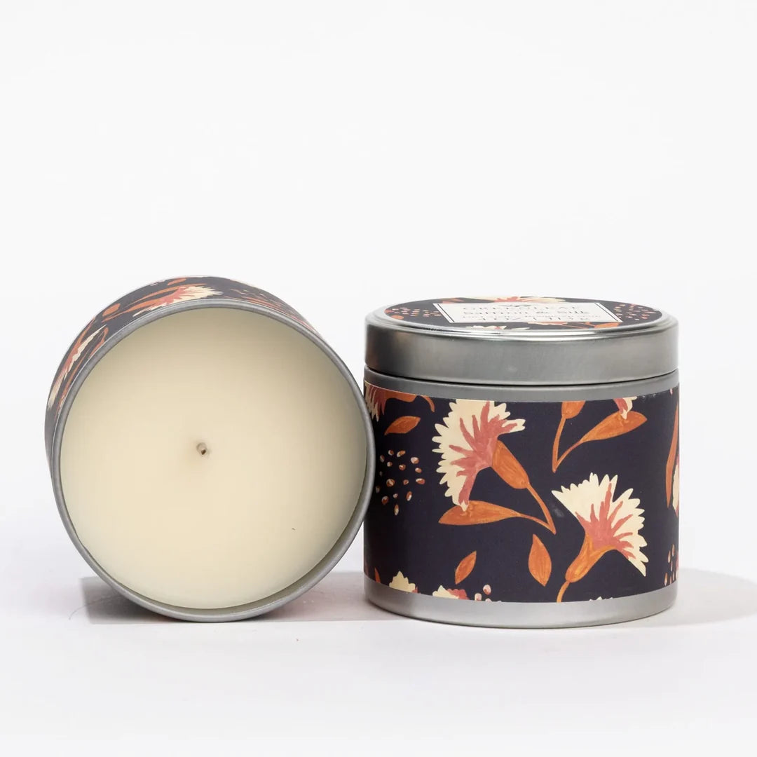 Saffron &amp; Silk Tin Candle