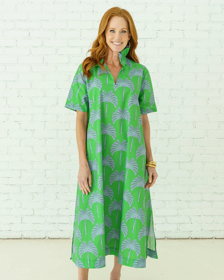 Georgia Palm Dress Green