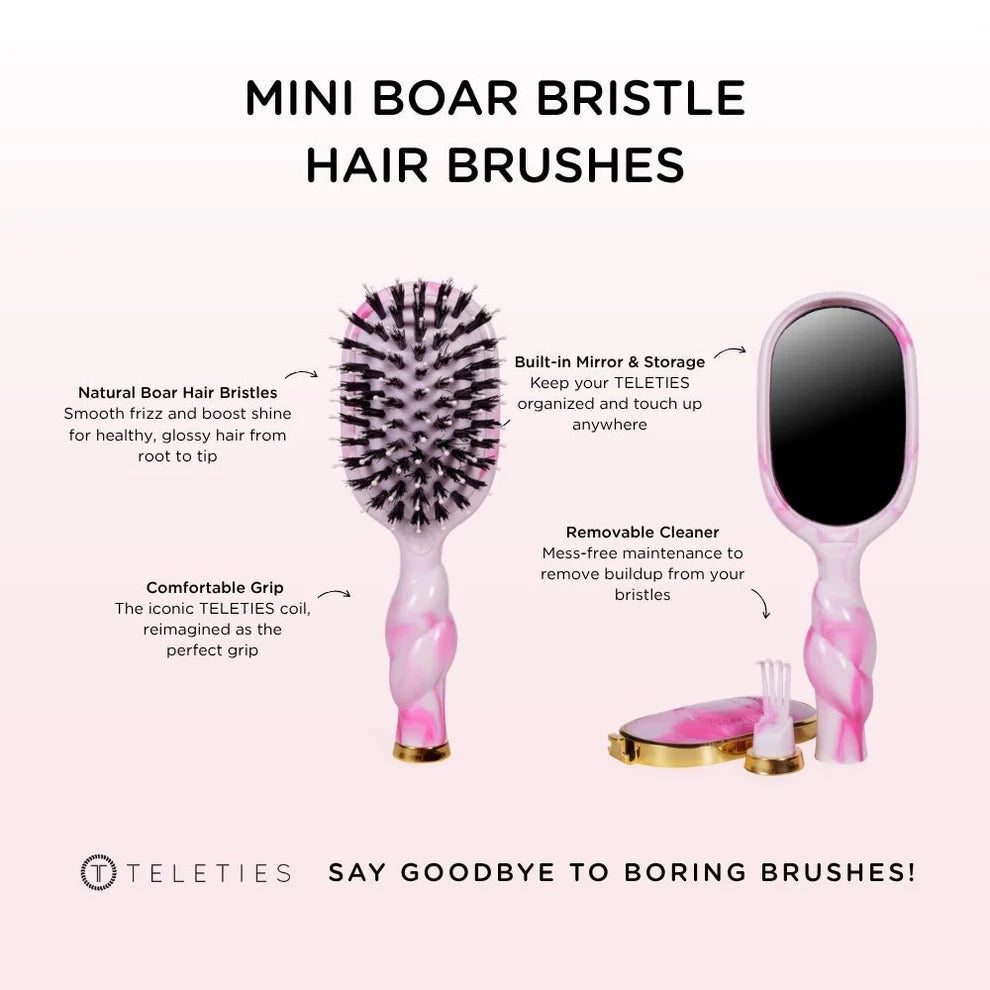 Mini Boar Bristle Hair Brush | Pinch Me!