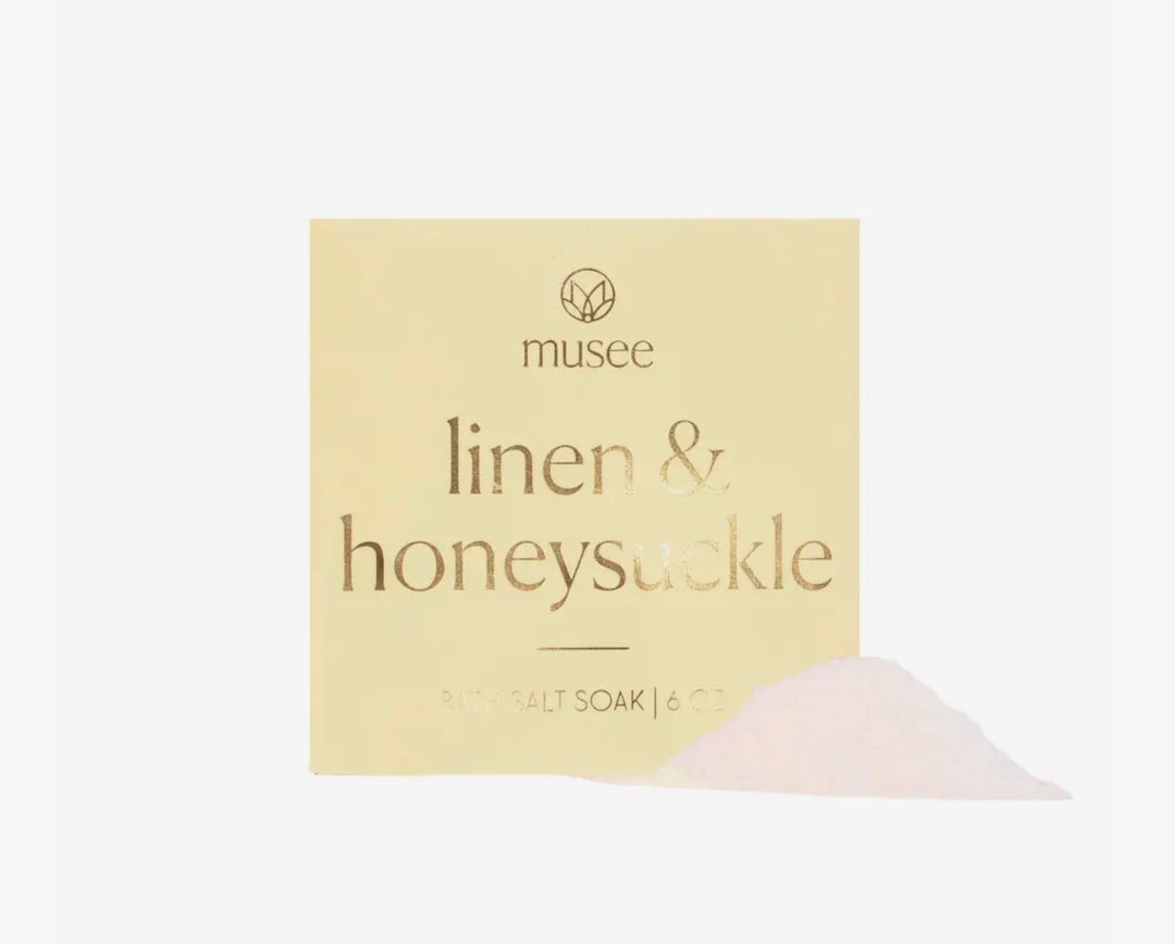 Musee Linen & Honeysuckle Mini Bath Salt Soak