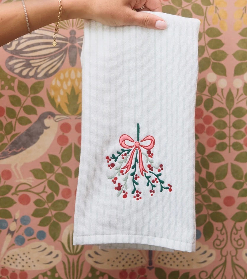 Holiday Kitchen Towel | Mistletoe