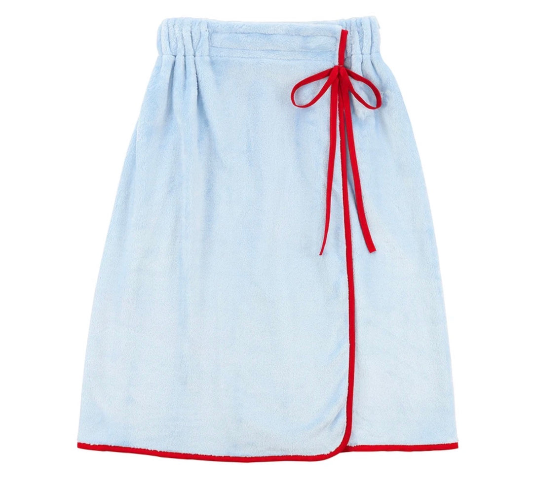 Bella Sleep &amp; Spa Blue &amp; Red Bow Spa Wrap