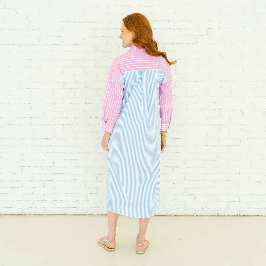 Libby Stripe Dress Pink