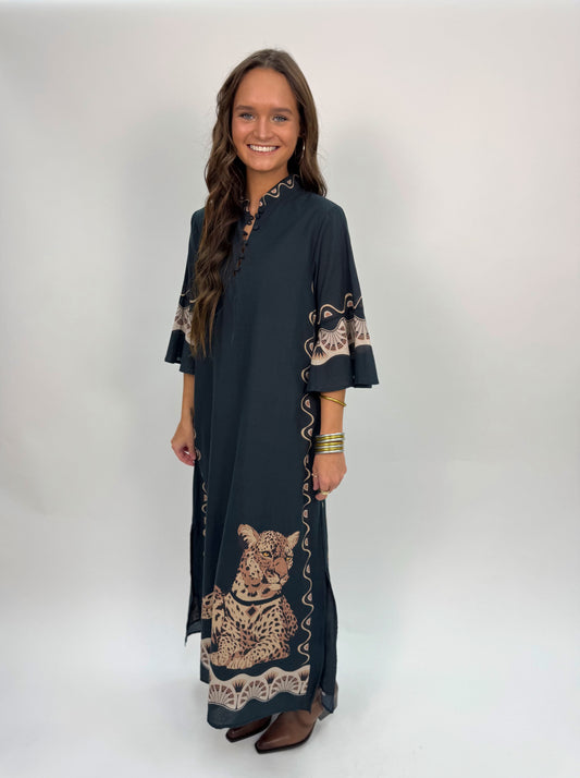 Como Midi Cheetah Black