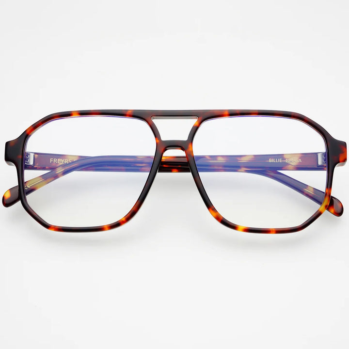 Freyrs Billie Blue Light Glasses  Amber Tortoise