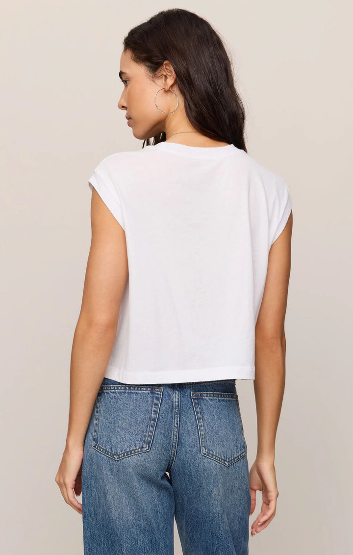 Flex Sleeveless Tee | White