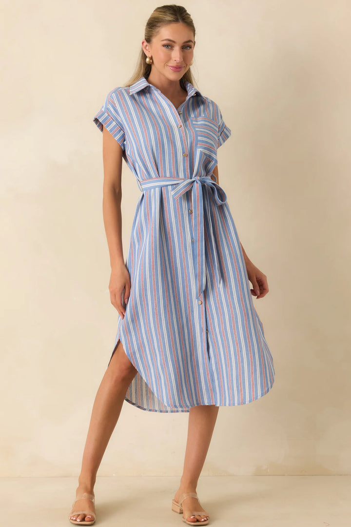 Jules Dress | Starboard Stripe Print
