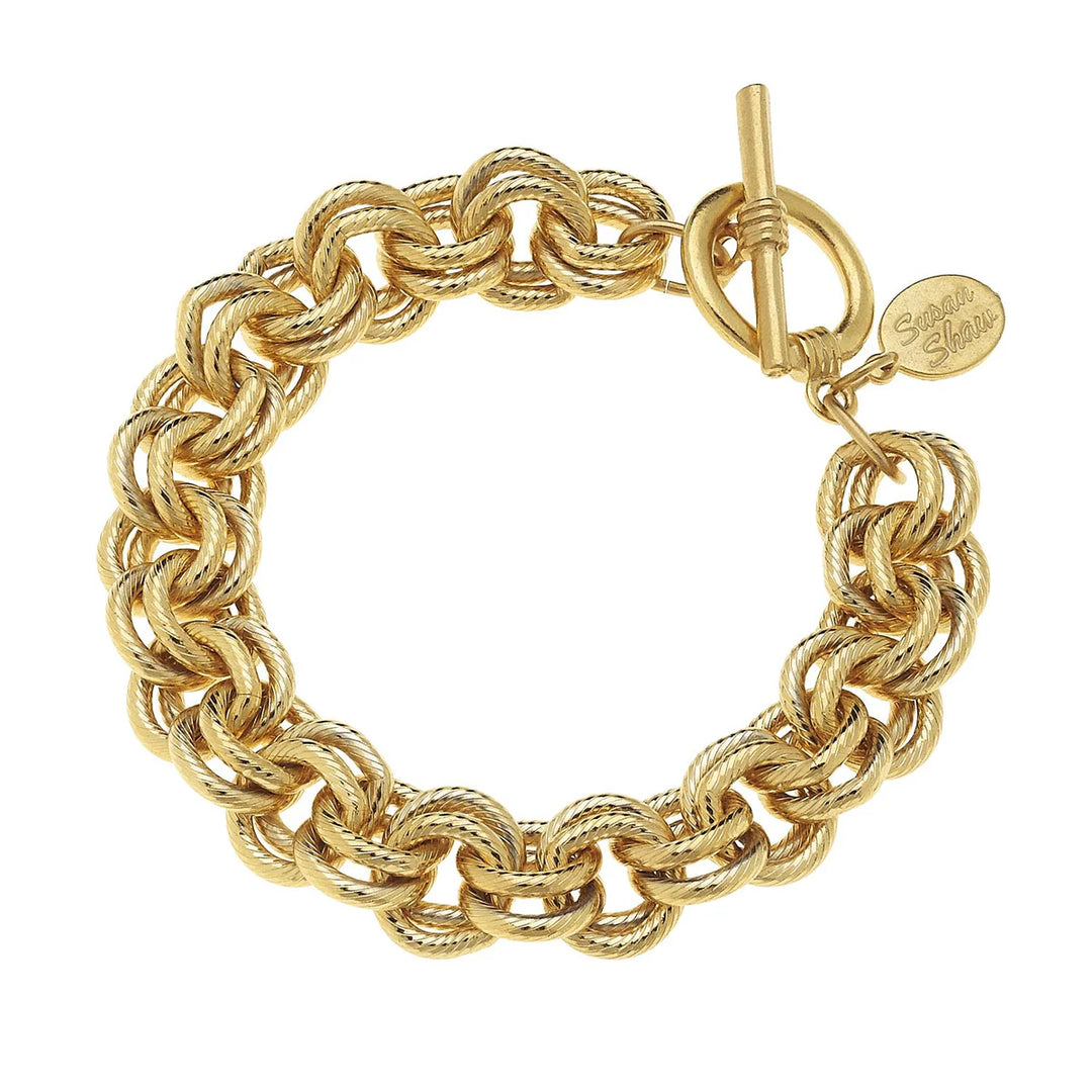 Double Link Chain Bracelet Susan Shaw 