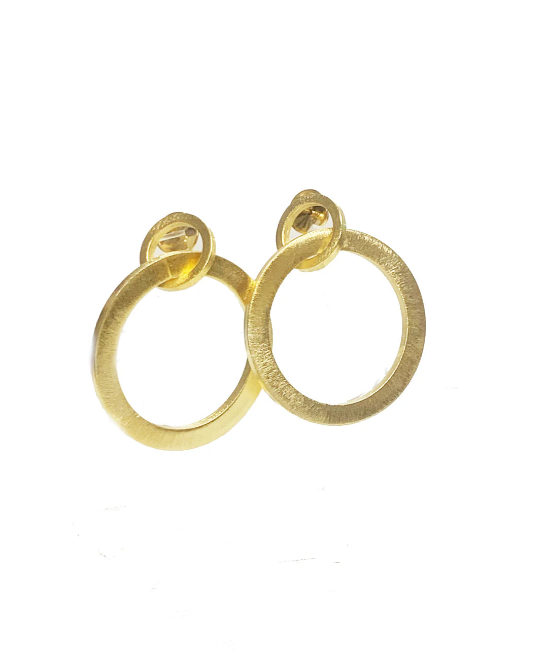 Zilah Two Circle Flat Hoop