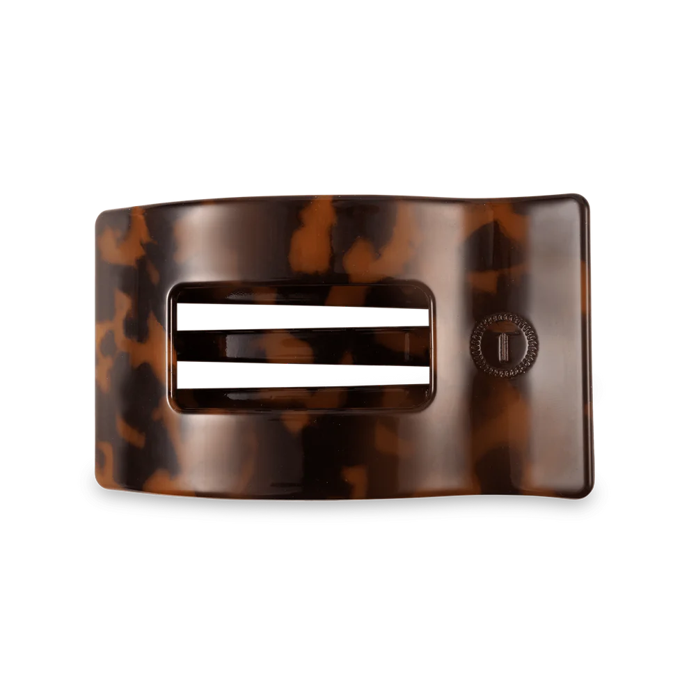 Flat Rectangle Medium Clip Tortoise