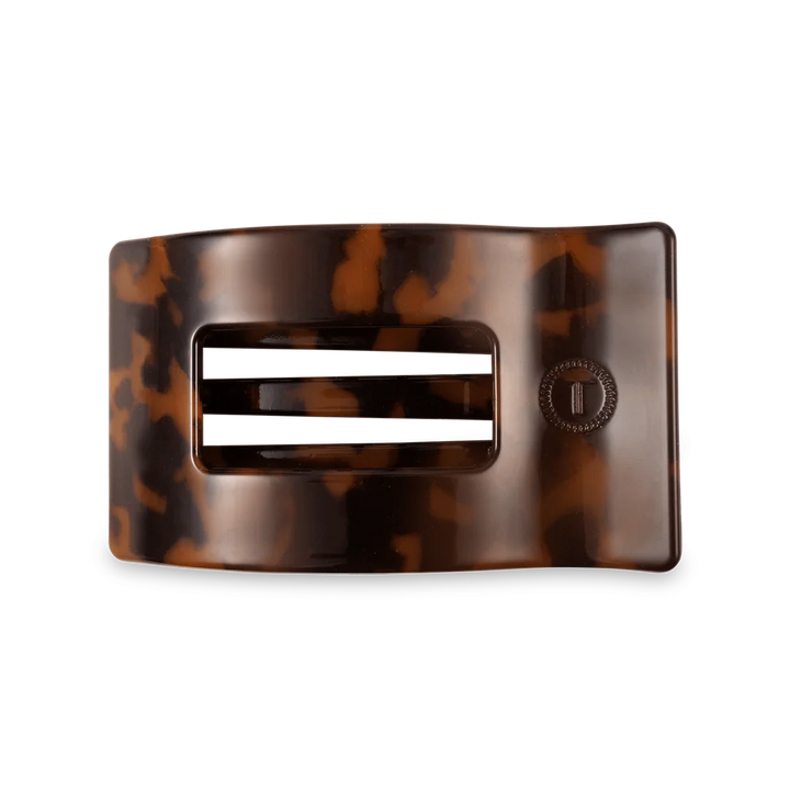 Flat Rectangle Medium Clip Tortoise
