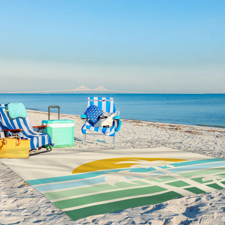 Oasis Beach Blanket Retro Palm