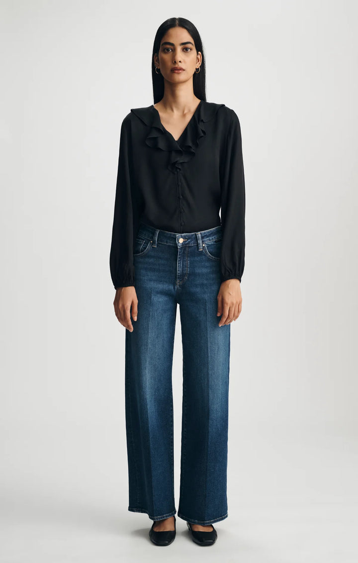 Paloma Wide Leg Jeans
Mid Rise | Dark Brushed Gold Premium