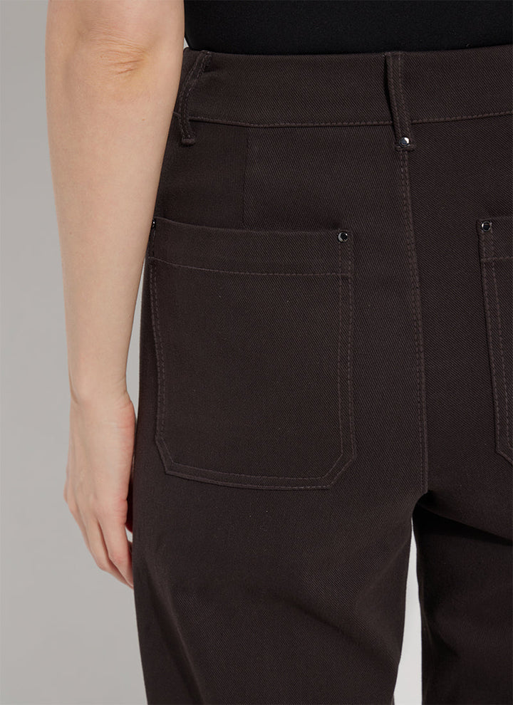 Erin Hi Waist Wide Leg Denim | Double Espresso