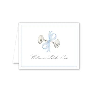 Rattle and Bow Blue Card*