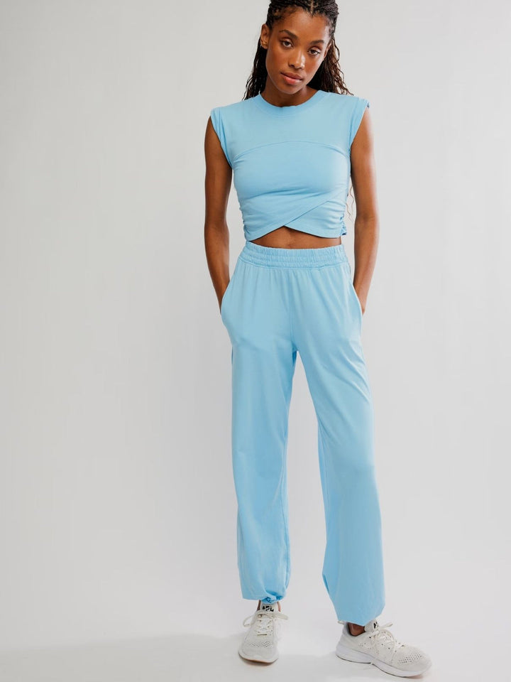 Free People Hot Shot Crossover Set in Bright Blue