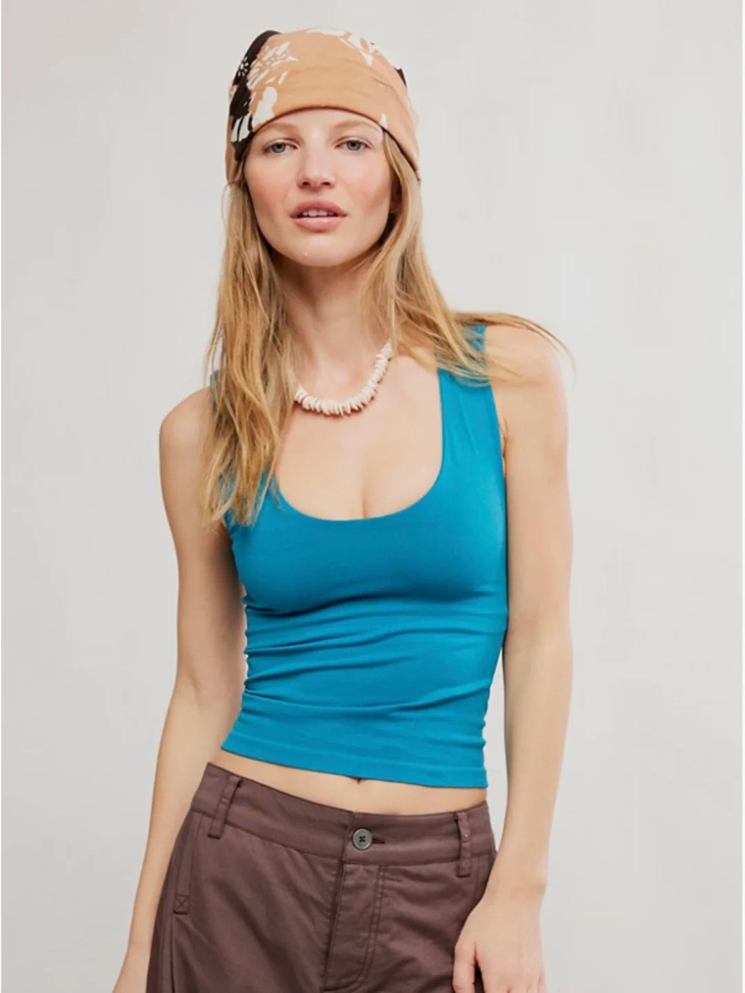 Free People Clean Lines Muscle Cami Bayside