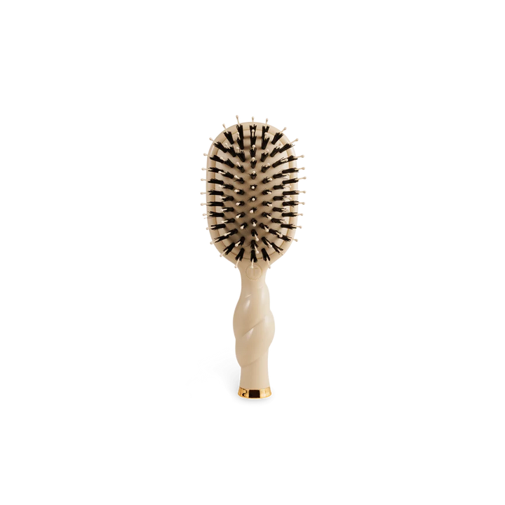 Teleties Mini Boar Bristle Hair Brush | Tan