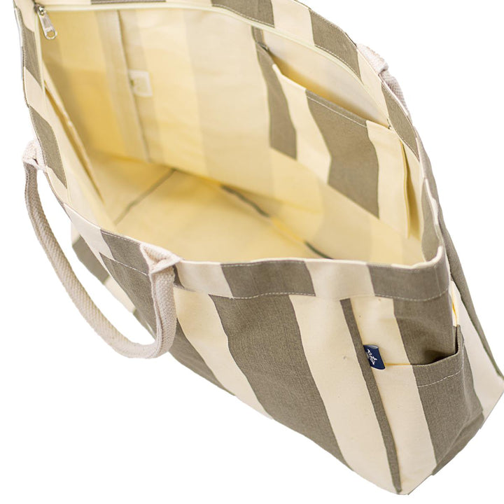Cabana Stripe Durham Tote | Natural/Natural
