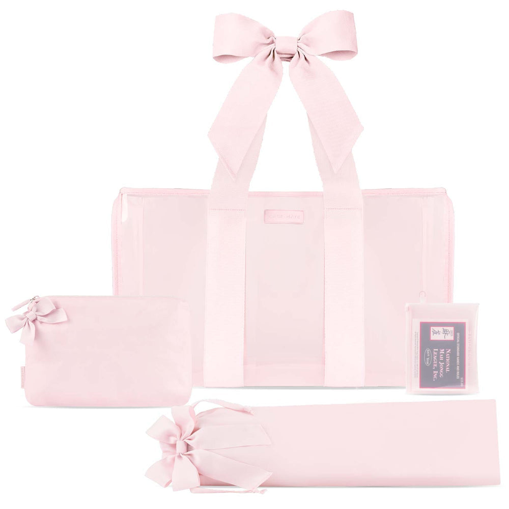 Case Mate Mahjong Jelly Tote Set | Ballet Pink Bow