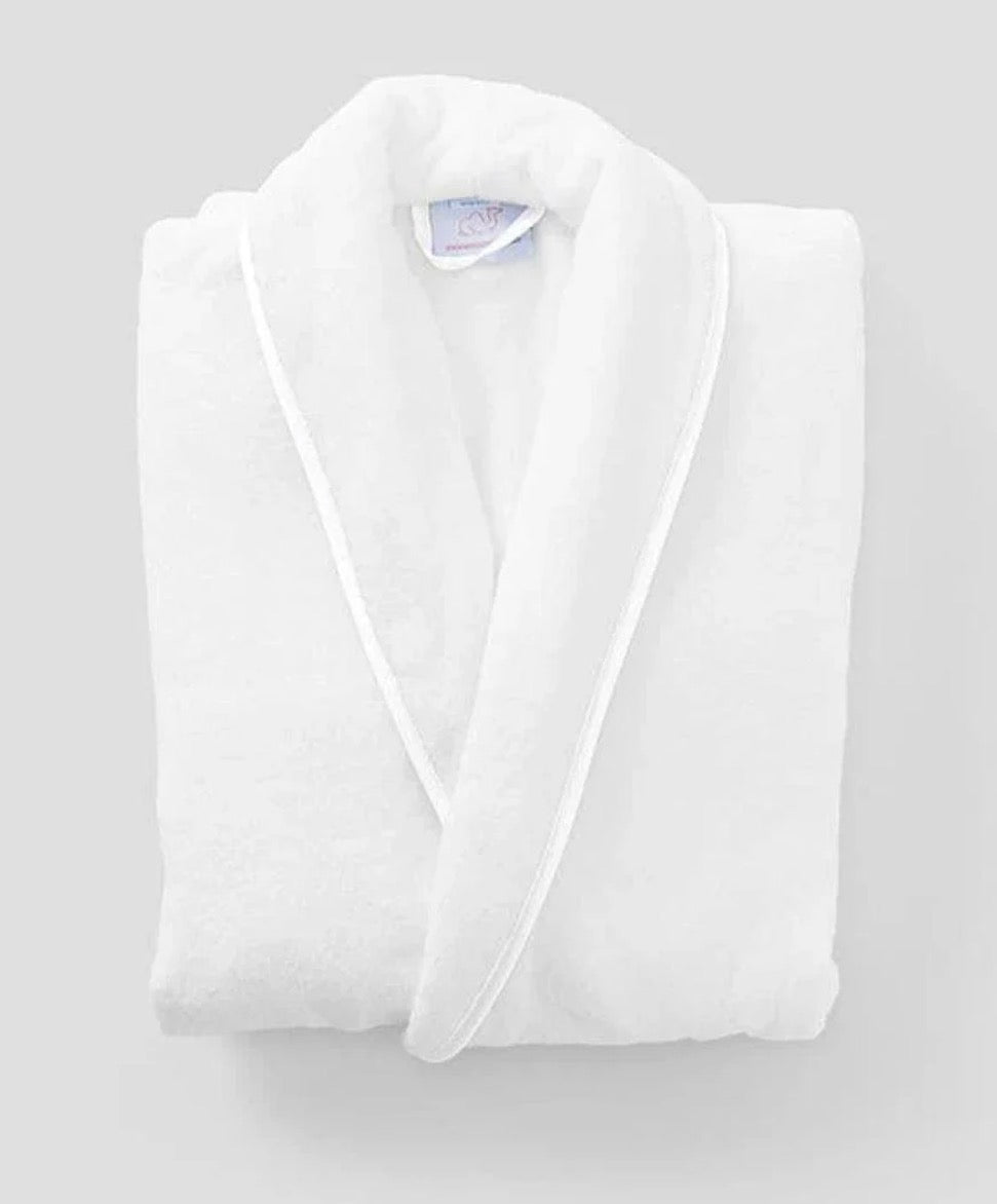 Women’s Long Signature Robe | White on White