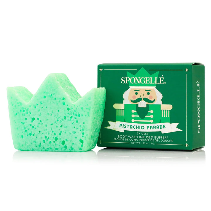 Spongelle Pistachio Parade Body Buffer Holiday Nutcracker