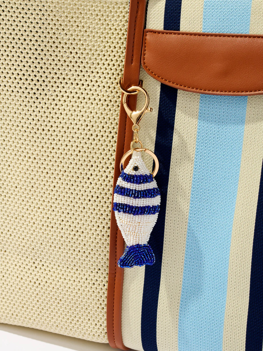 Beaded Fish Keychain