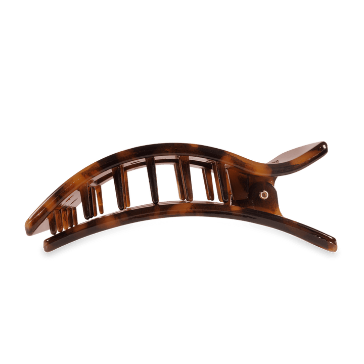 Tortoise Large Flat Rectangle Hair Clip
