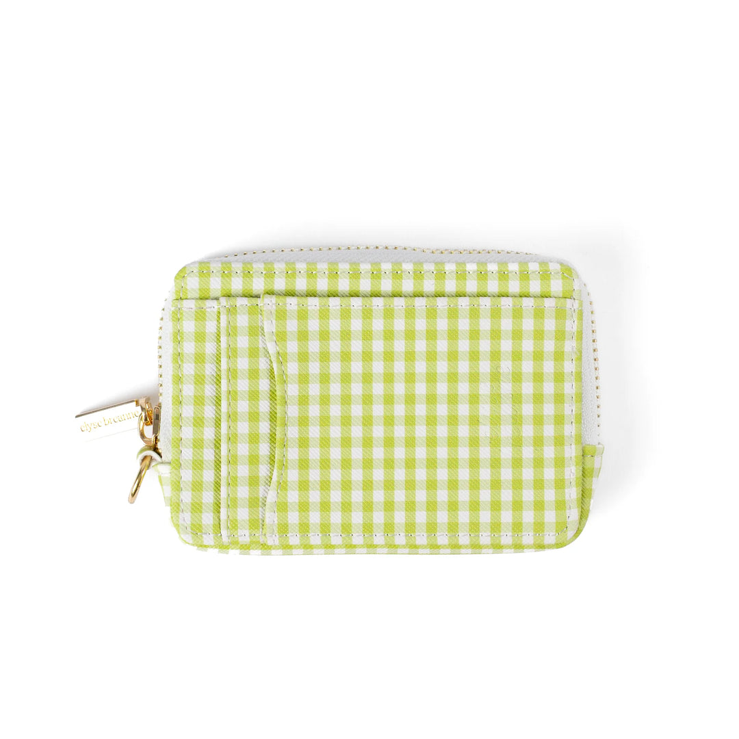 Zip Wallet | Green Gingham