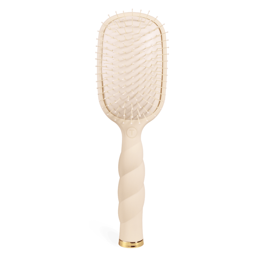 Teleties Detangler Hair Brush for Medium Hair | Tan