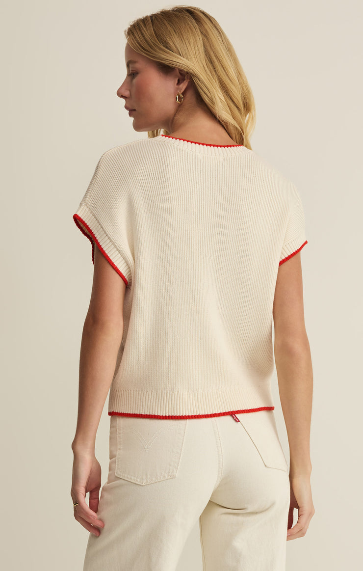 Sleeveless Patriot Sweater | Cloud